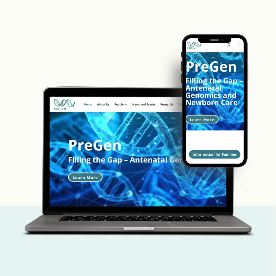 Neura Pregen website design